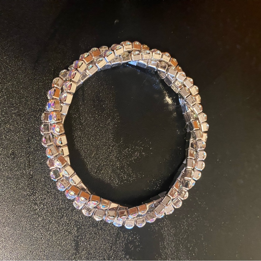 Touchstone Crystal twisted aurore boreale bracelet